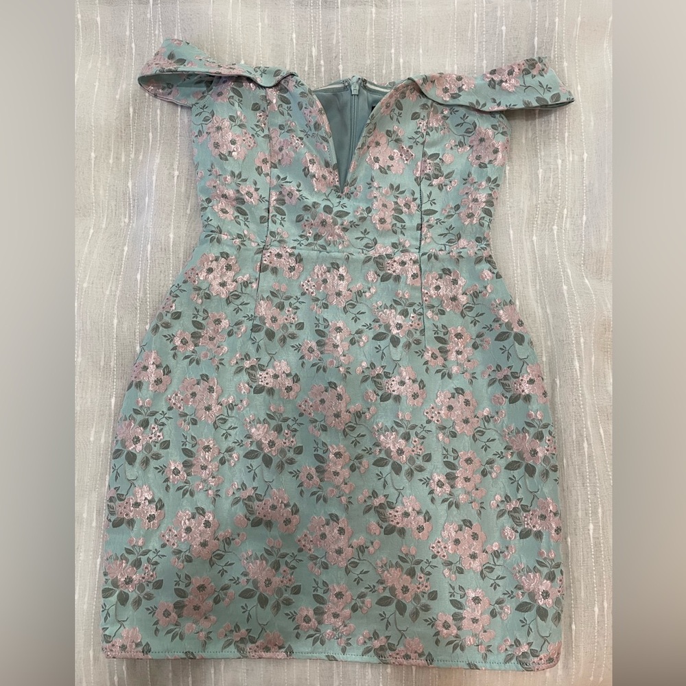 Off the shoulder mini dress